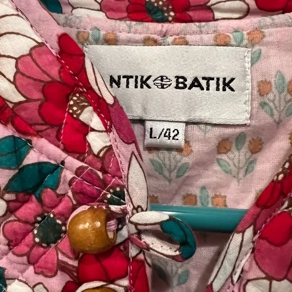 Antik batik floral vest. Great condition - Picture 2 of 3
